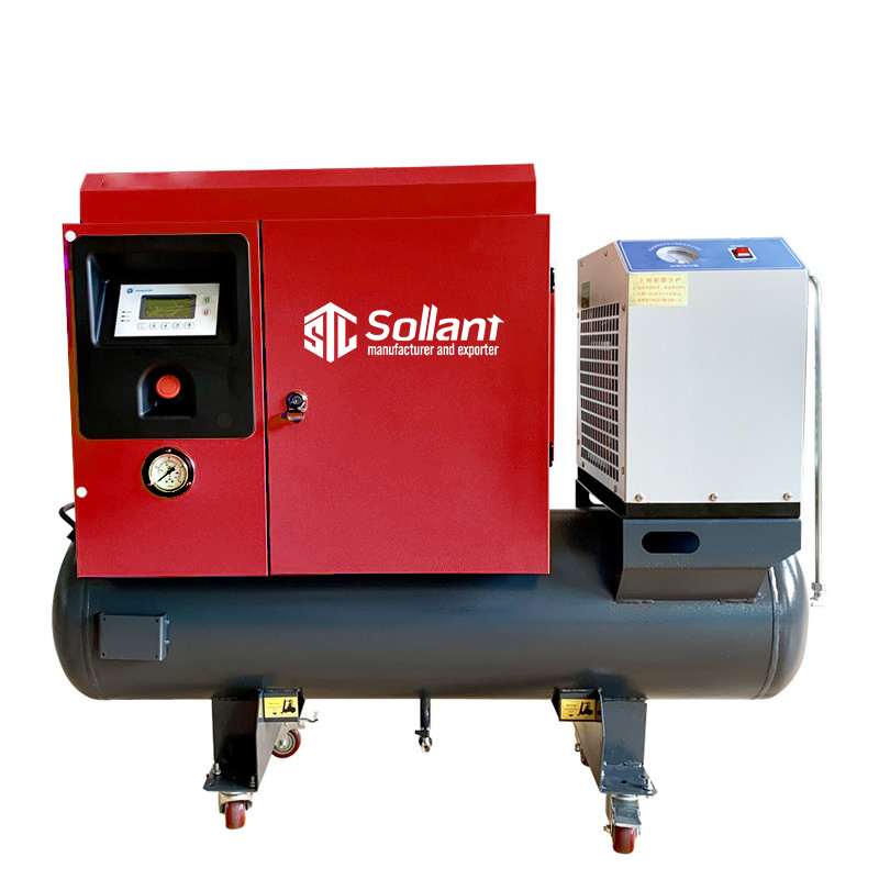 1.Single Phase Rotary Screw Air Compressor Sollant Single Phase Rotary Screw Air Compressor