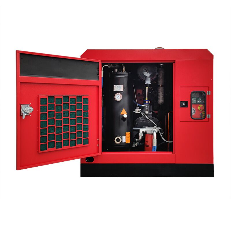 185 CFM Skid Mounted Diesel Air Compressor by SOLLANT